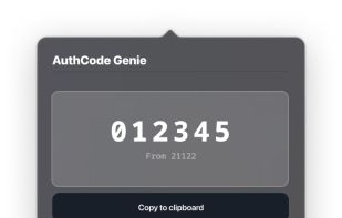 AuthCode Genie screenshot 1