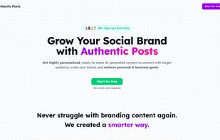 Authentic Posts screenshot 1