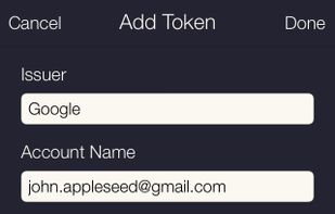 Authenticator screenshot 2