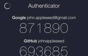 Authenticator screenshot 1