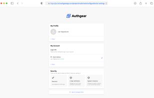 Authgear screenshot 1