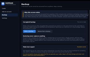 AuthGeek screenshot 2