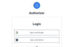 Authorizer (authentication) screenshot 1