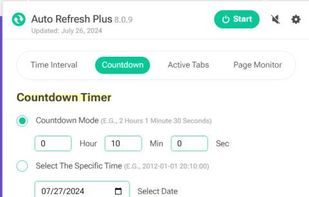 Auto Refresh Plus | Page Monitor screenshot 1