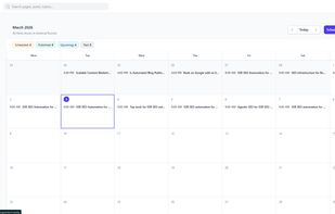 see all your posts that are scheduled and posted in one spot
