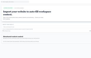 Assistant that keeps context for every post / idea ever generated as well as images