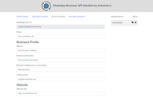 Autochat - Whatsapp Business API Sandbox screenshot 2