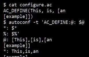 Autoconf screenshot 1