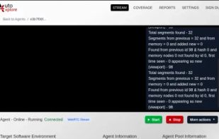 Follow the agent execution real time using Web RTC streaming!