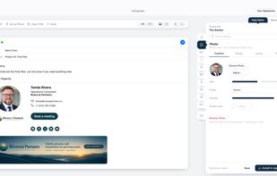 The editor: change any colour, font or spacing, with a live preview in a Mail window.