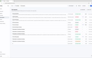 Pull requests page