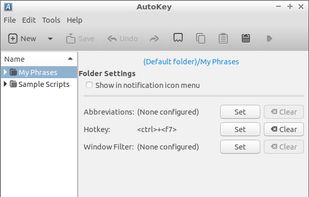 AutoKey screenshot 2