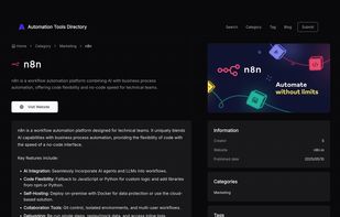 Automation Tools Directory - Demo