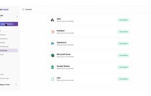 Connecting data sources to AutoScaled such as Salesforce, HubSpot, Excel and Google Sheets in one click