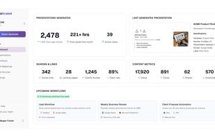 AutoScaled Presentation Automation Dashboard and Engagement Metrics