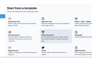 20+ unique templates make it easy to create high-quality, relevant content.