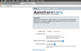 Autotracer.org screenshot 1