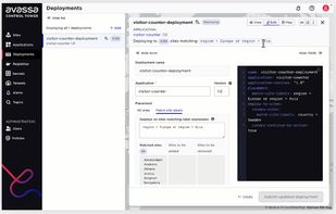 Avassa screenshot 2