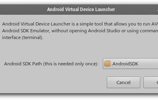 Defining the Android SDK folder, when the system does not 