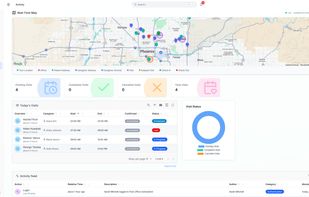 Interactive real-time care tracking map