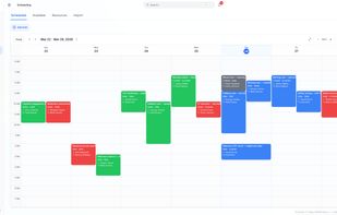 Scheduling interactive calendar
