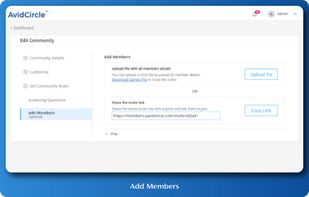 Add existing members or recruit new members to your community 