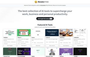 Home Page of Awesome AI Tools
