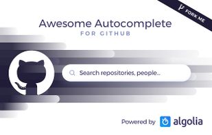 Awesome Autocomplete for GitHub screenshot 1