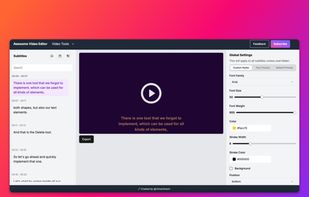 Awesome Video Editor Demo