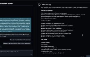 AWS App Studio screenshot 1