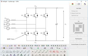 AxGlyph GUI - circuit diagram