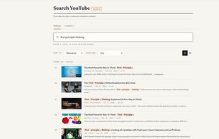 Search YouTube for topics or channels to monitor