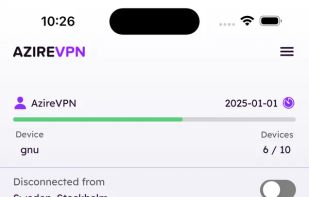 AzireVPN screenshot 3