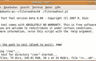 Perl script under Ubuntu, interactive mode