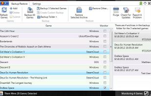 MASGAU's Main window