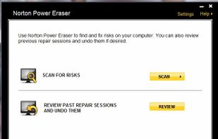 Norton Power Eraser screenshot 1