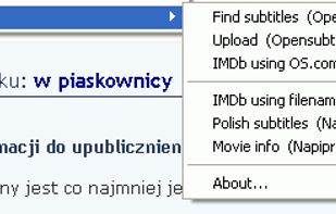 Menu in Firefox