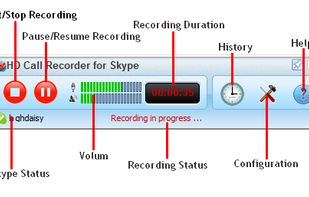 HD Call Recorder for Skype screenshot 1