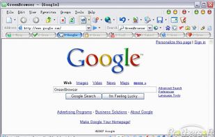 Greenbrowser screenshot 1