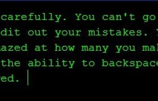 Main screen & also only screen.