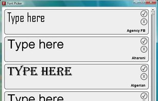 Font Picker screenshot 1