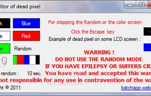 Auditor of dead pixel screenshot 1