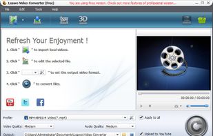 Leawo Free MP4 Converter screenshot 1