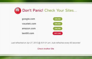 Continous monitoring of sites