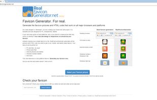 RealFaviconGenerator.net screenshot 1