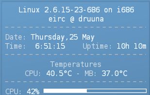 Conky screenshot 1