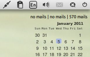 conky show new mails