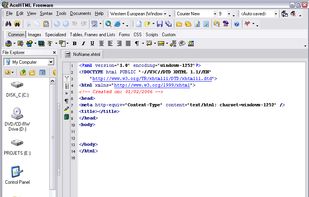 AceHTML screenshot 1
