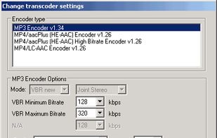 ml_ipod Transcoder configuration