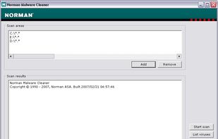 Norman Malware Cleaner screenshot 1